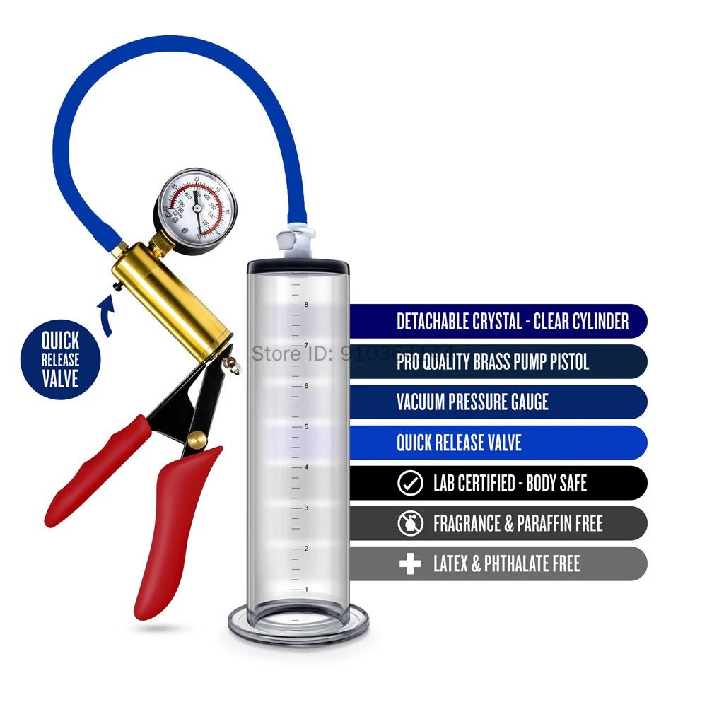 Pressure gauge on vacuum pump device