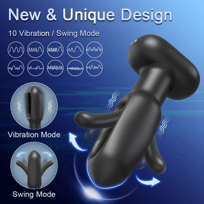 Side profile of patting prostate massager