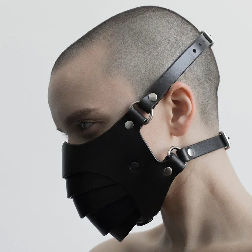 Bdsm Mask Punk Leather Motorcycle Face Mask