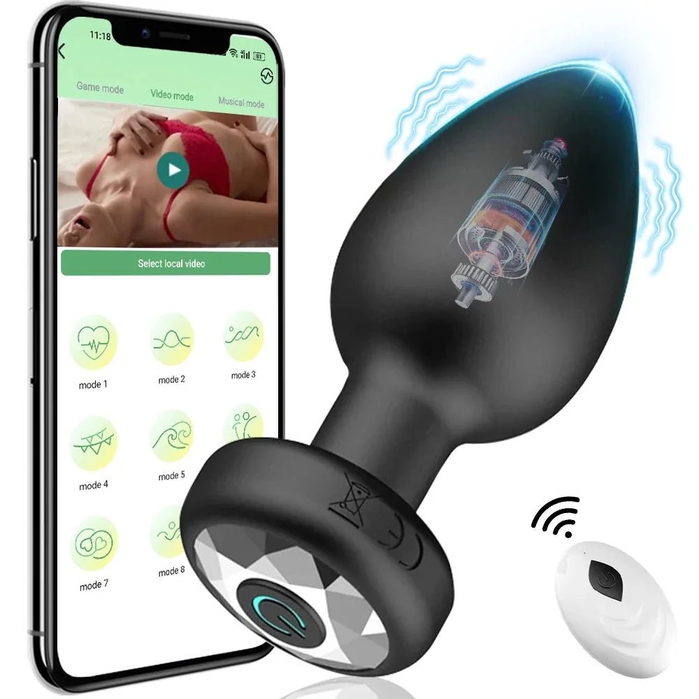 App Controlled Vibrating Butt Plug – Wireless Anal Vibrator for Prostate Play