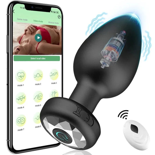 App Controlled Vibrating Butt Plug – Wireless Anal Vibrator for Prostate Play