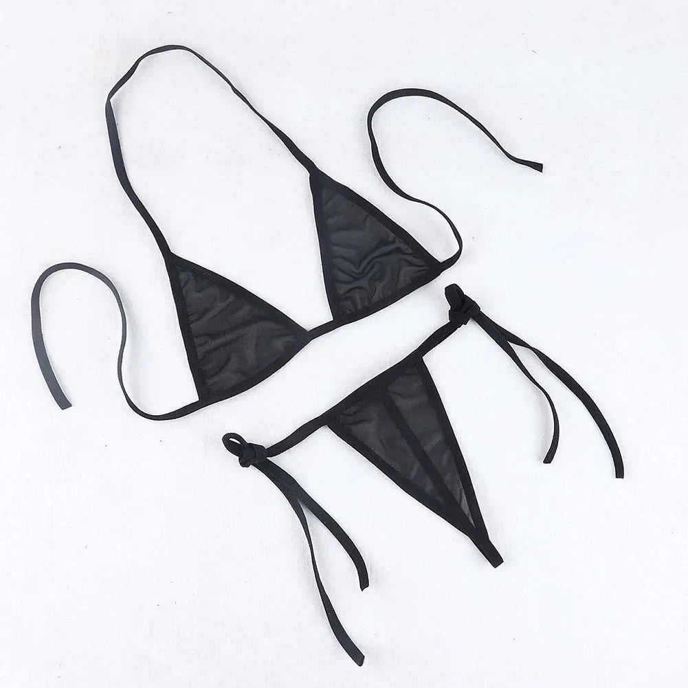 Rear view of lingerie showing back design