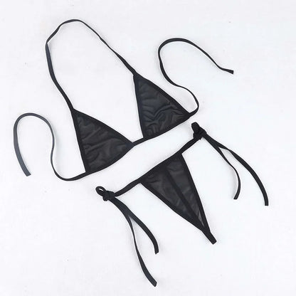 Rear view of lingerie showing back design