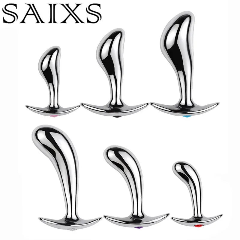 Metal P-Spot Butt Plug – Prostate Stimulator for Weighted Anal Play