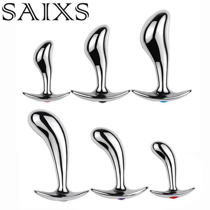 Metal P-Spot Butt Plug – Prostate Stimulator for Weighted Anal Play