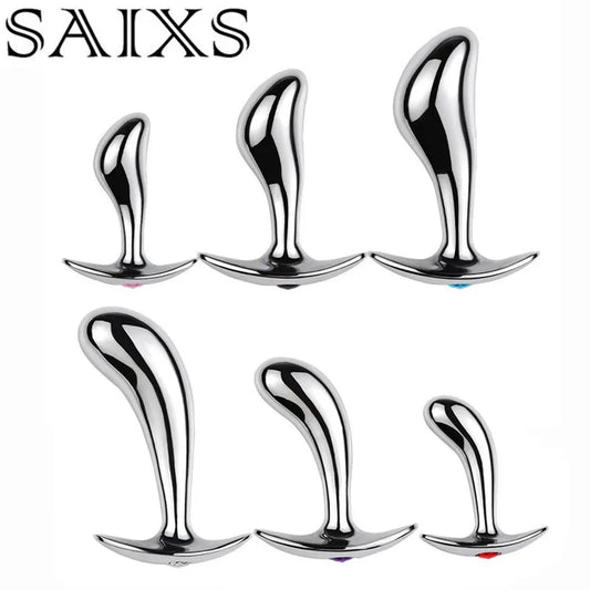 Metal P-Spot Butt Plug – Prostate Stimulator for Weighted Anal Play