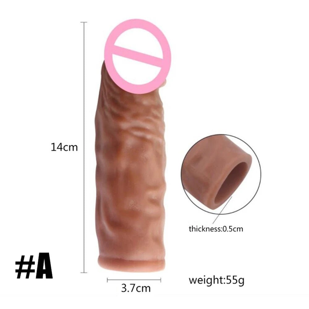Side profile of sleeve showing length