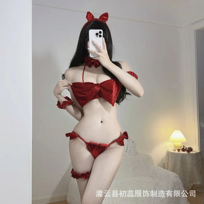 Side view of lingerie showing silhouette