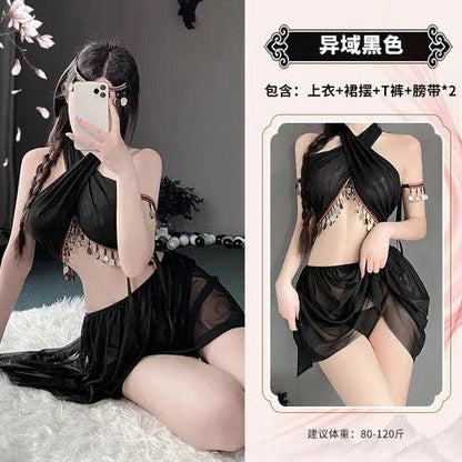 Side view of lingerie showing silhouette