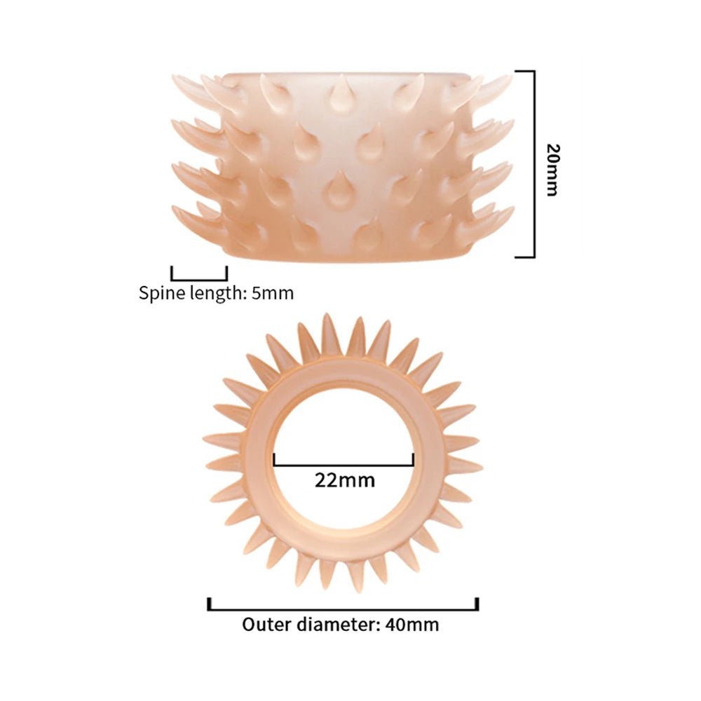 Close-up of silicone or metal ring material