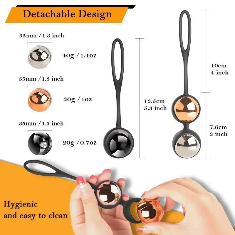 Colour and material options for kegel trainer