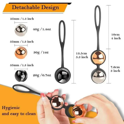 Colour and material options for kegel trainer