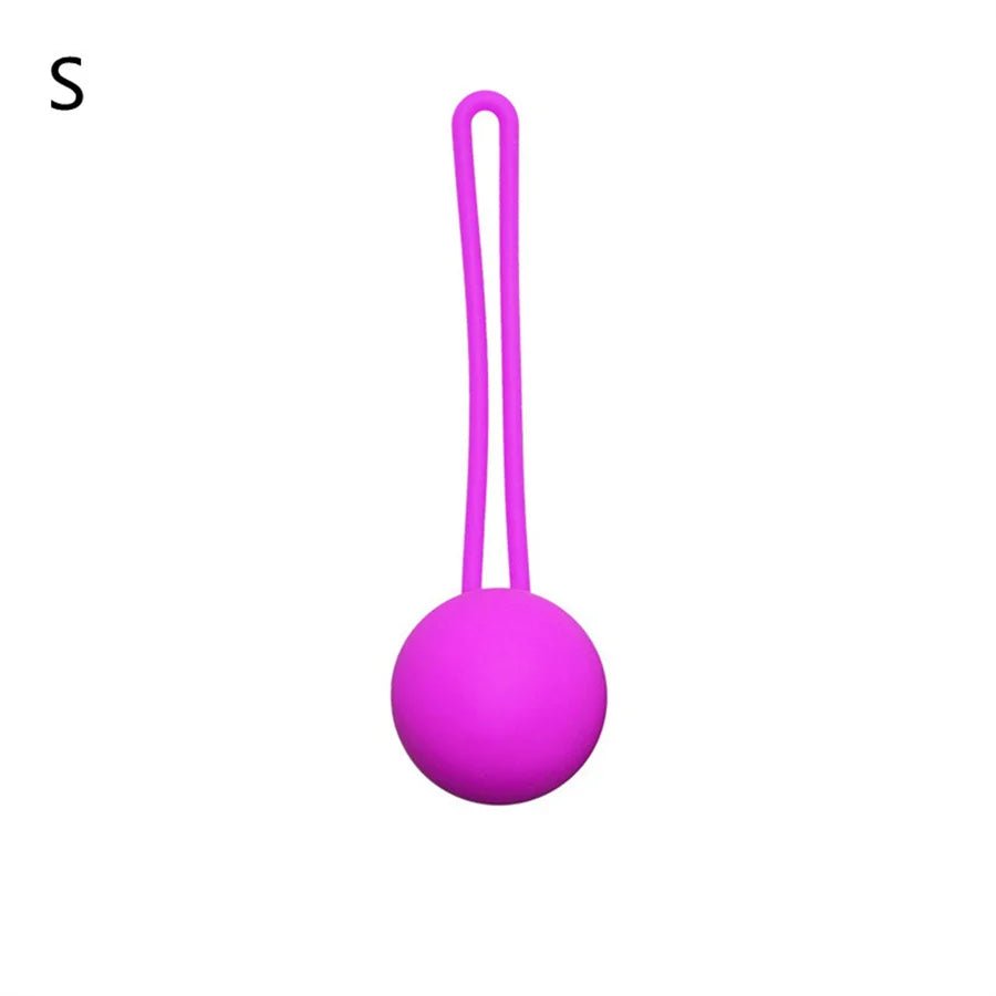 Side profile of kegel trainer showing shape