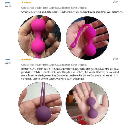 1 Set Safe Silicone Kegel Balls intimatel Ball Geisha Ball intimatel Tighten Exercise Machine Beads adult toys for Women Ben Wa Balls
