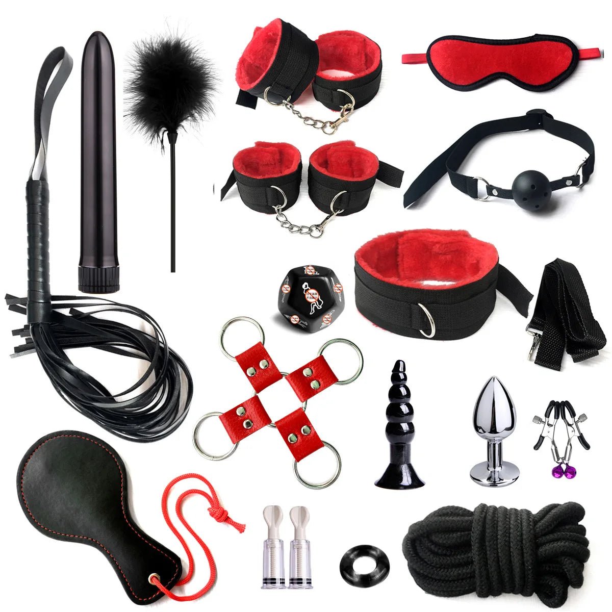 Set components arranged for display