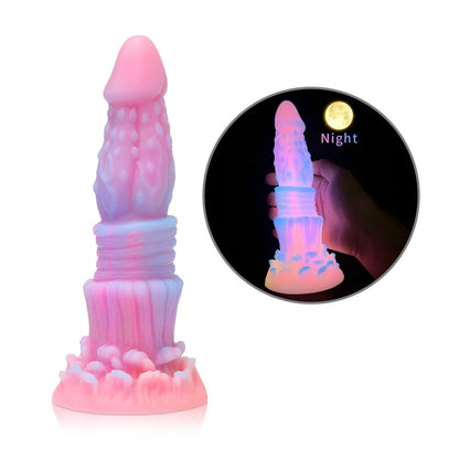 Colour and variant options available for dark glowing toy for woman with suction cup fun play