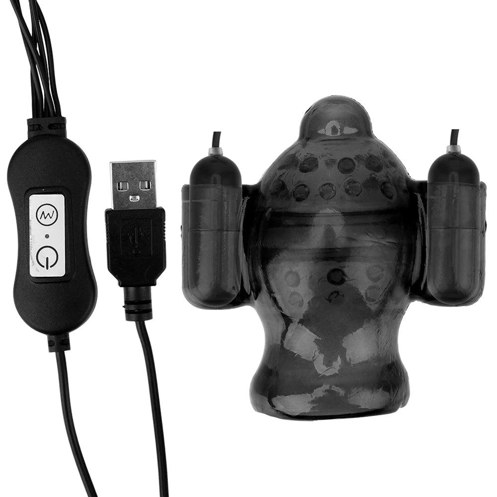 Vibrator in storage pouch