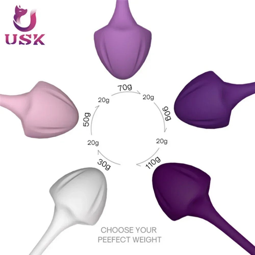 Size comparison of kegel exercise device