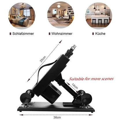 Speed control settings on pleasure machine