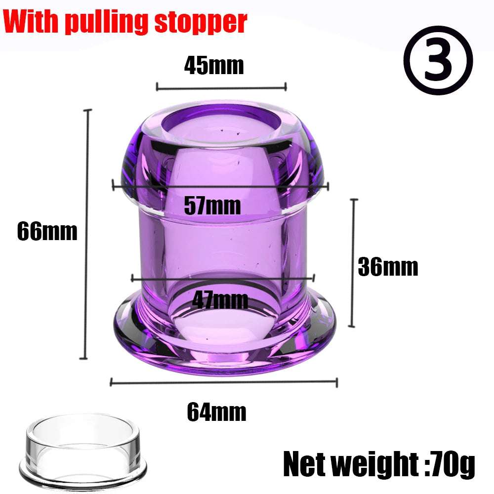Insertion tool included with hollow silicone plug