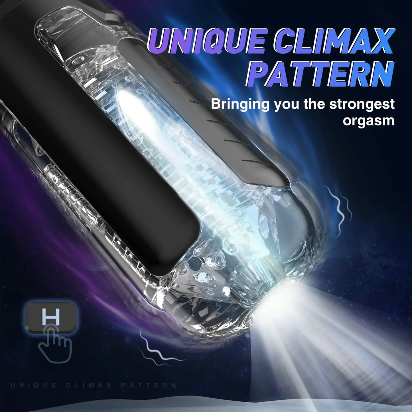 Side profile of male pleasure device