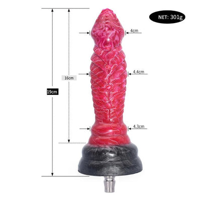Multiple sizes of rough beast silicone animal toy for ultimate pleasure experience displayed together