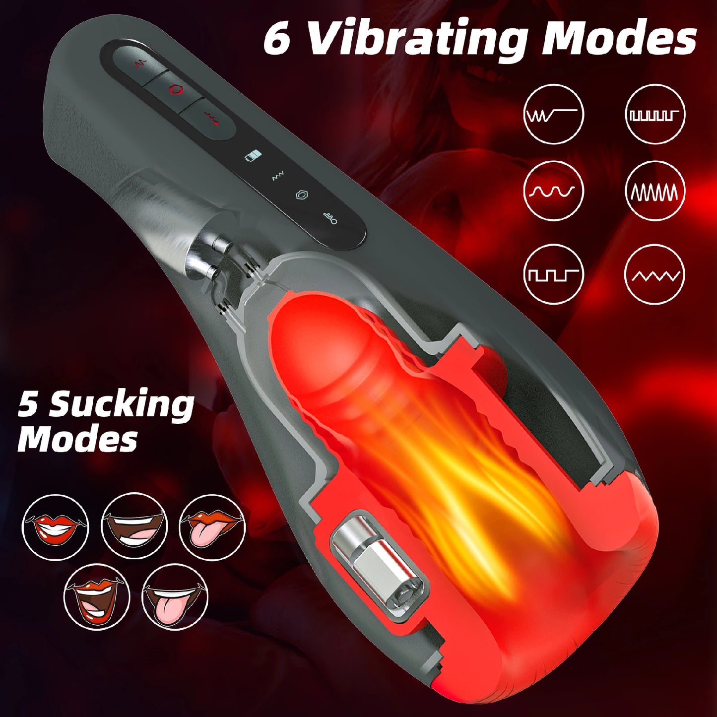 Side profile of otouch airturn 2 automatic device with heating feature upgrade showing shape and proportions