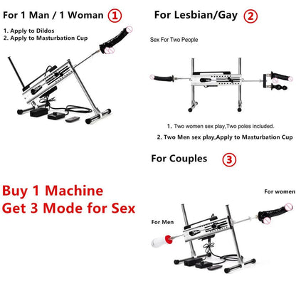 Speed control settings on pleasure machine