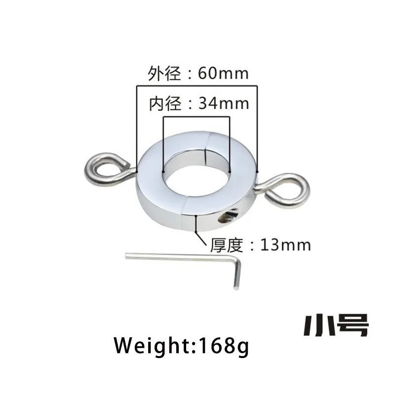 Set of rings displayed together in size order
