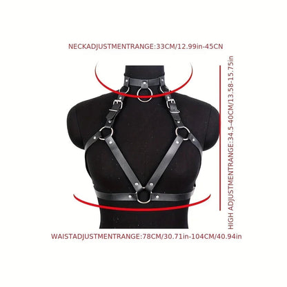 Women Sexy Harness Belt Leather Lingerie Gothic Corset
