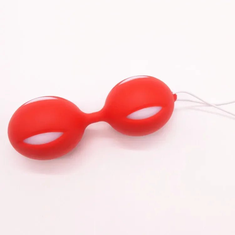 Close-up of silicone material on kegel device
