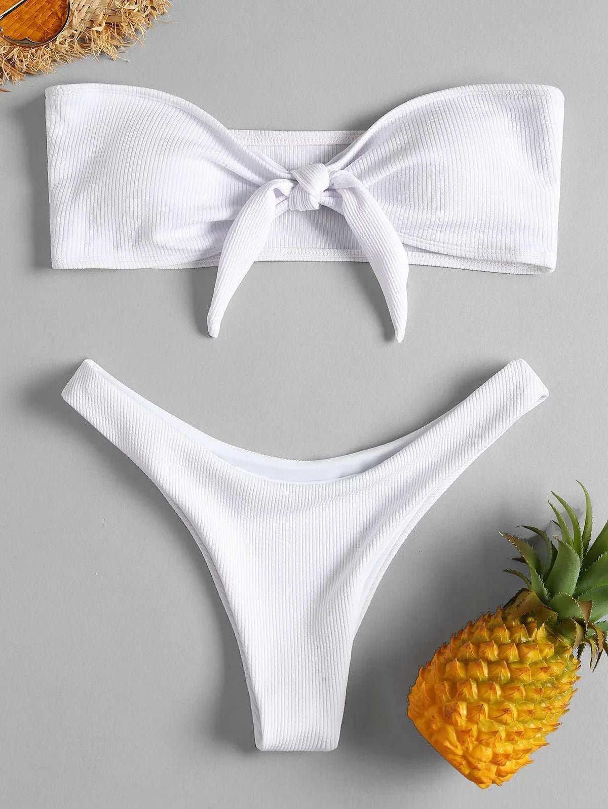 Rear view of lingerie showing back design