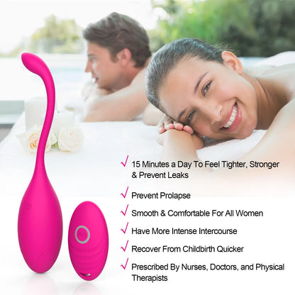 Side profile of kegel trainer showing shape