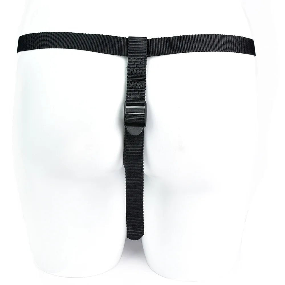Harness adjustment straps and buckles