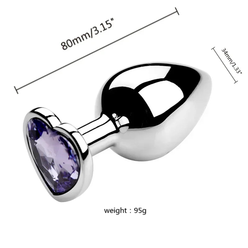 Crystal plug set shown in elegant gift box