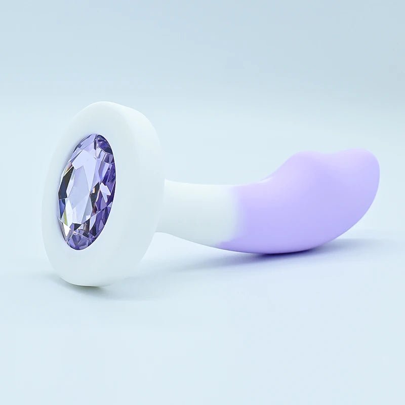 Crystal Base Butt Plug – Silicone Anal Trainer – colour options 2