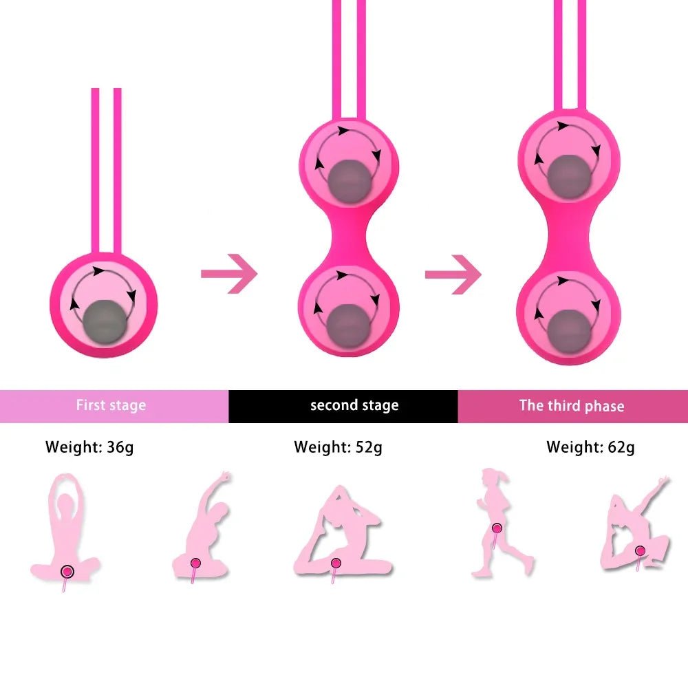 Side profile of kegel trainer showing shape
