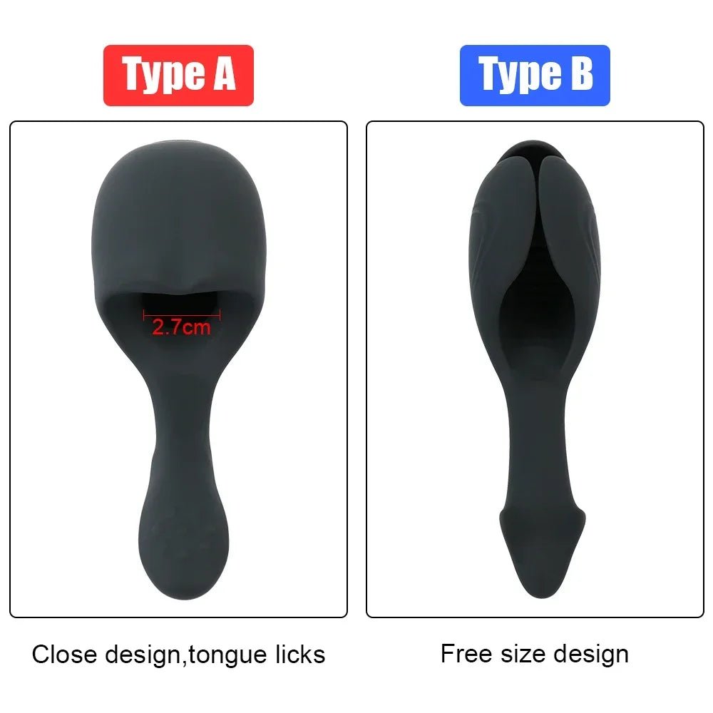 Size comparison of vibrator with scale reference