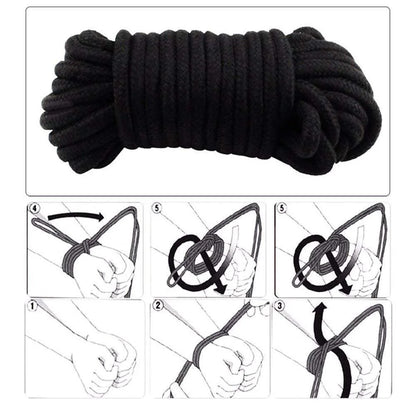 Bdsm Fetish Adult Products Cotton Rope Bondage Cuff Set