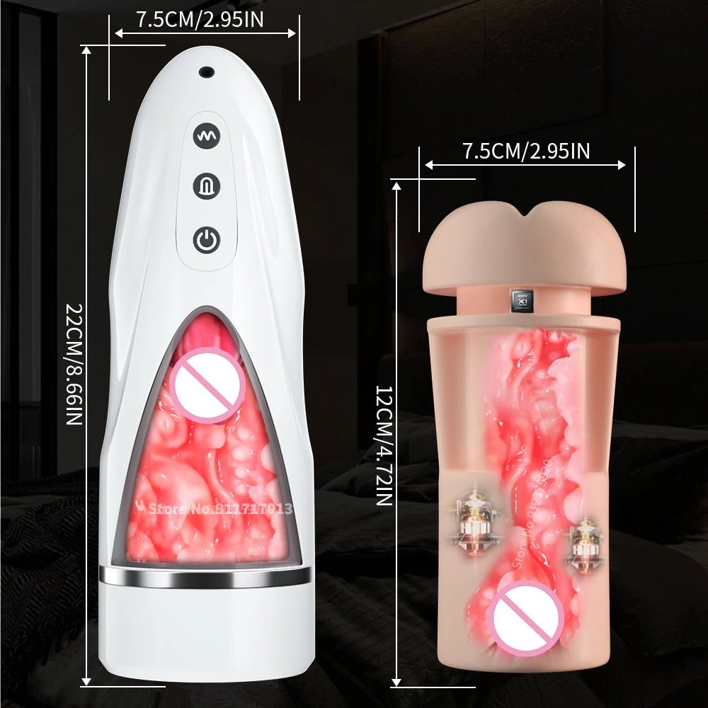 Size comparison of male pleasure device