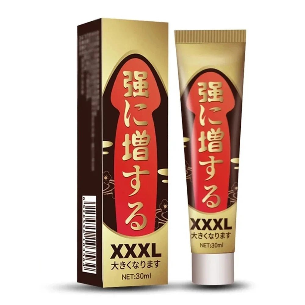 Packaging and accessories included with lube enlargement cream fast effective growth