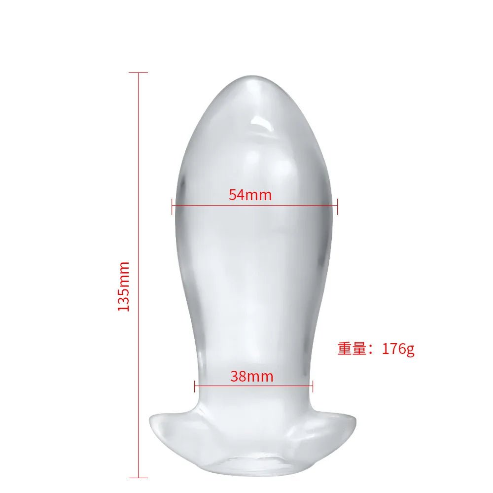 Overhead flat-lay of adult plug