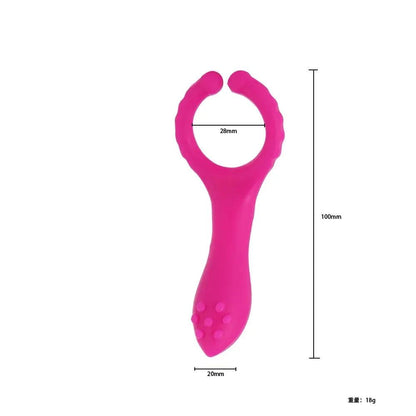 Size comparison of g-spot stimulator for ultimate pleasure experience and bliss with scale reference