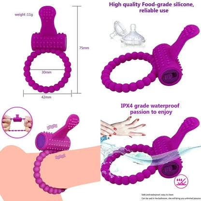 Ring with vibrator attachment detail