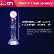 Crystal Realistic Suction Cup Dildo – close-up detail 2