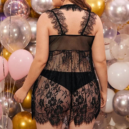 Rear view of lingerie showing back design