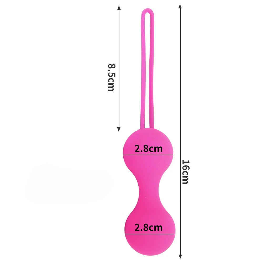 Side profile of kegel trainer showing shape