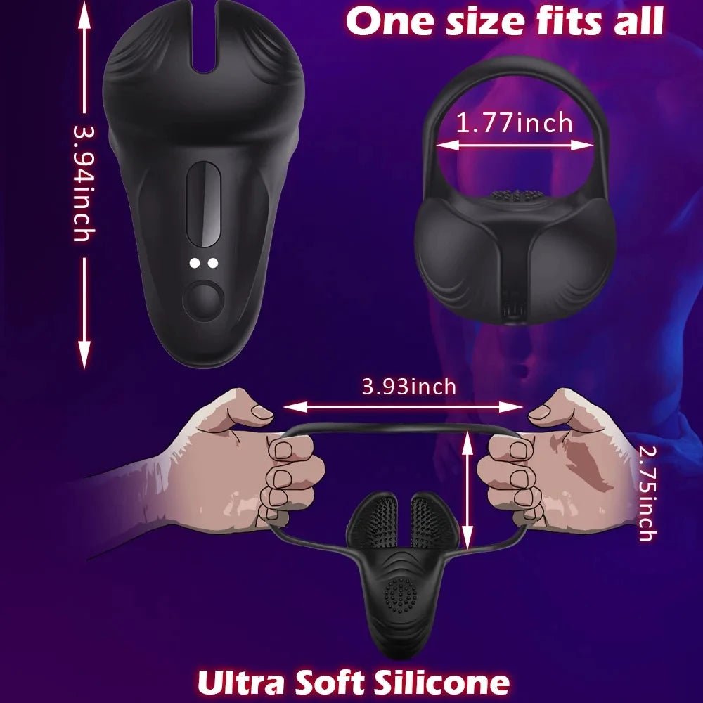 Set of rings displayed together in size order