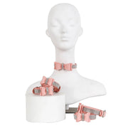 3Pcs/Set Pink Bondage Kit Restraints With Rhinestone Bows – colour options