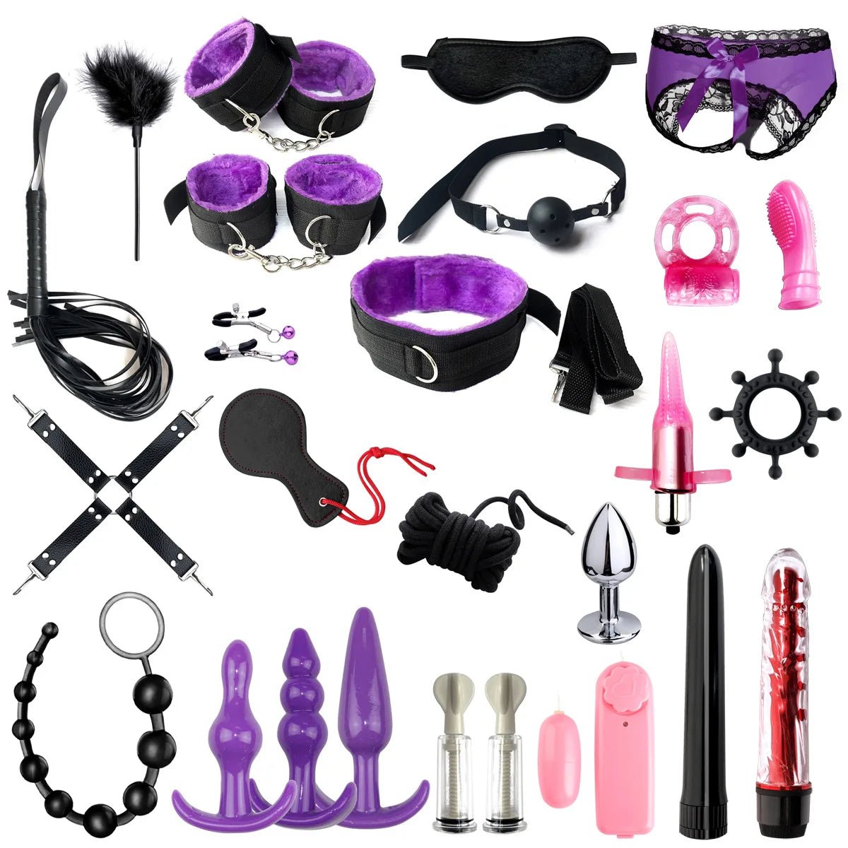 Set components arranged for display